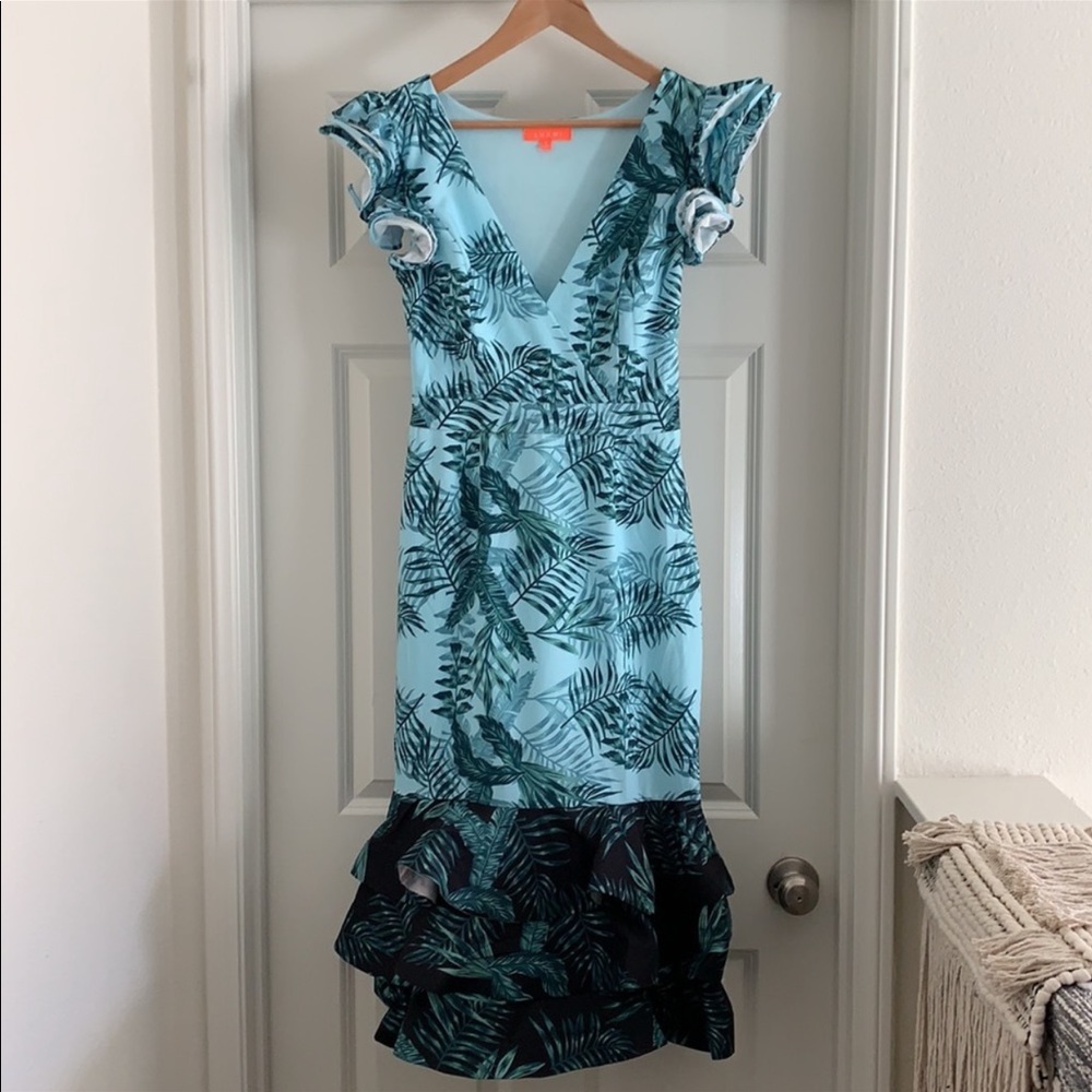 LUXMI | Leaves Midi Dress